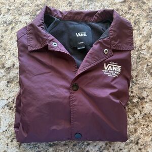 Vans Kids' Burgundy Windbreaker Jacket